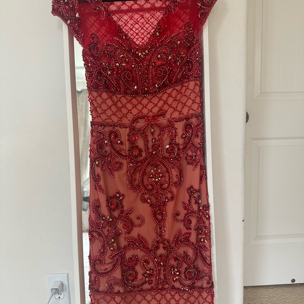 Terani Couture Beige Gown